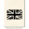 Deep Red Stamps British Flag Grunge Rubber Cling Stamp 3.25 x 2.1 inches